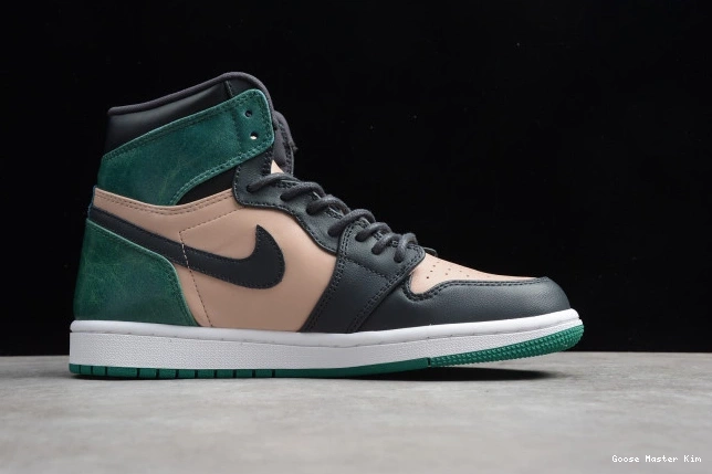 Retro Bio Anthracite Green Beige Jordan 1 High Mystic AH7389-203 Air 0607